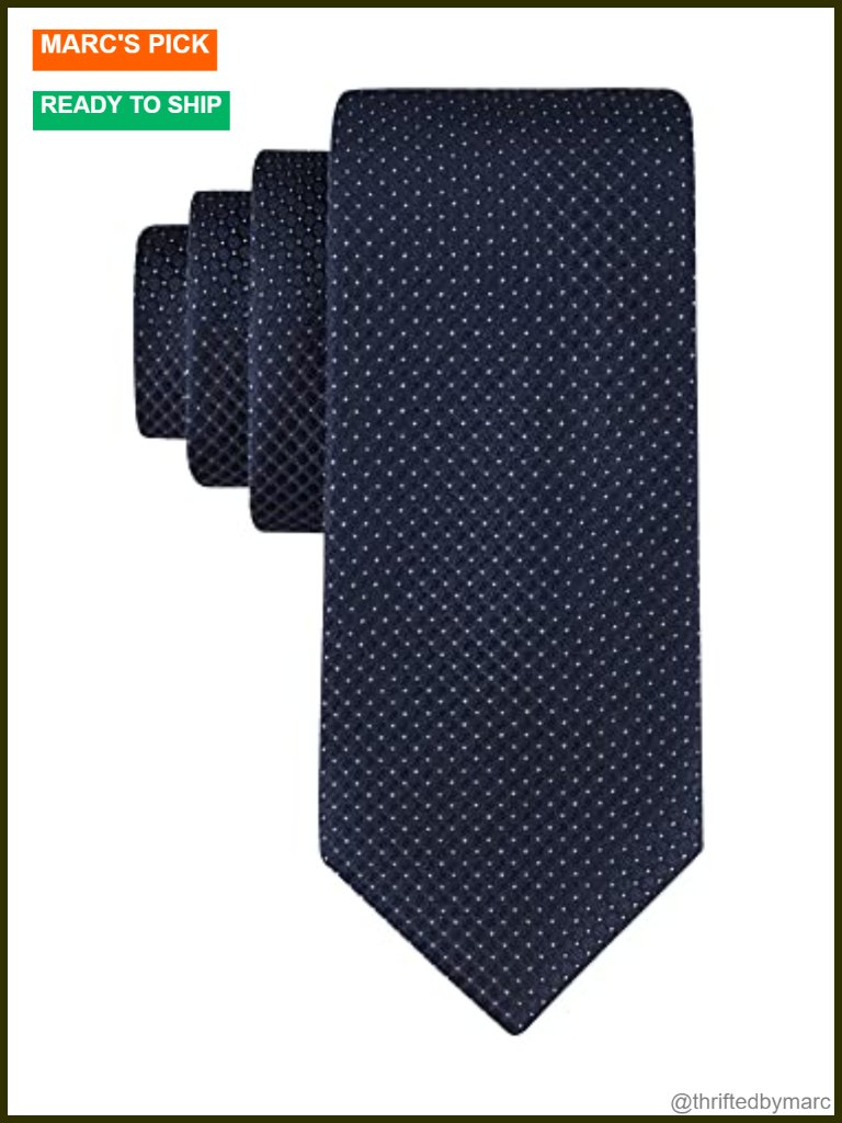 Silk Polyester Men's Necktie - Micro Solid Pattern, 3" Width, 57" Length,